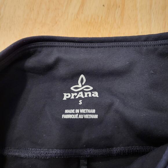 Prana Black Leggings Size Small 24" Waist 19" Inseam 26" Long - Picture 3 of 8